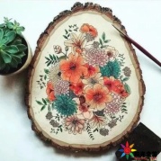 创意木头画，接受大自然的馈赠