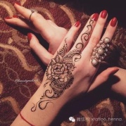 印度海娜手绘纹身-召唤幸福的图腾